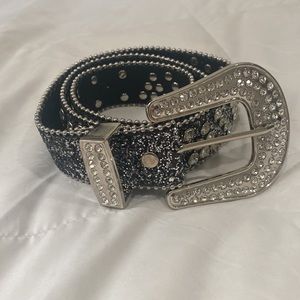 rhinestone decor belt